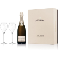 Buy & Send Louis Roederer Brut Premier, NV, 75cl & 2 Flutes Coffret Set